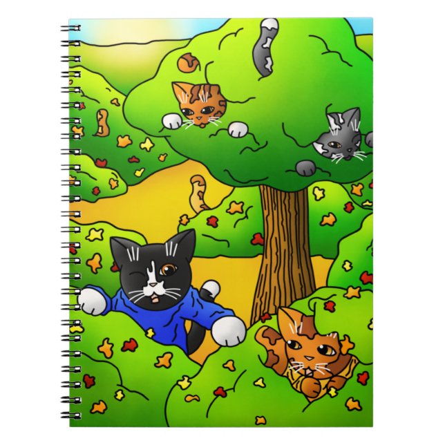 Cuaderno Ocultar y buscar gatos (Frente)