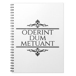 Cuaderno Oderint Dum Metuant