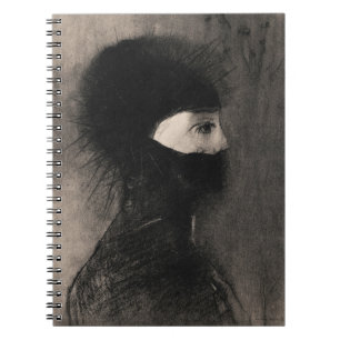 Cuaderno Odilon Redon. Armor. Cara de mujer oscura. Simboli