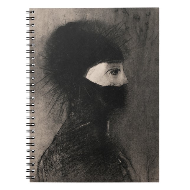 Cuaderno Odilon Redon. Armor. Cara de mujer oscura. Simboli (Frente)