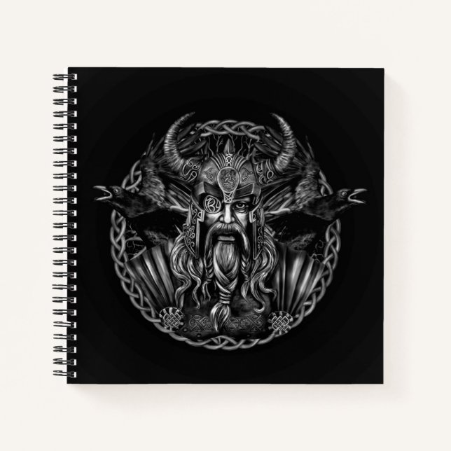 Cuaderno Odin y sus cuervos Huginn y Muninn (Anverso)