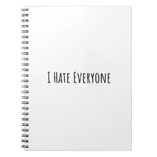 Cuaderno Odio a todos