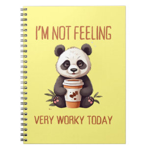Cuaderno Odio las mañanas Panda