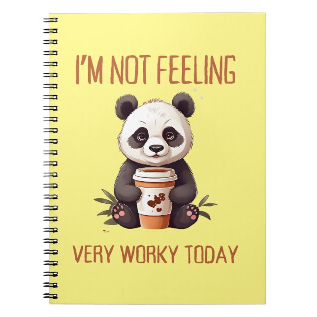 Cuaderno Odio las mañanas Panda (Frente)