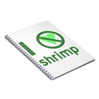 Cuaderno Odio los camarones