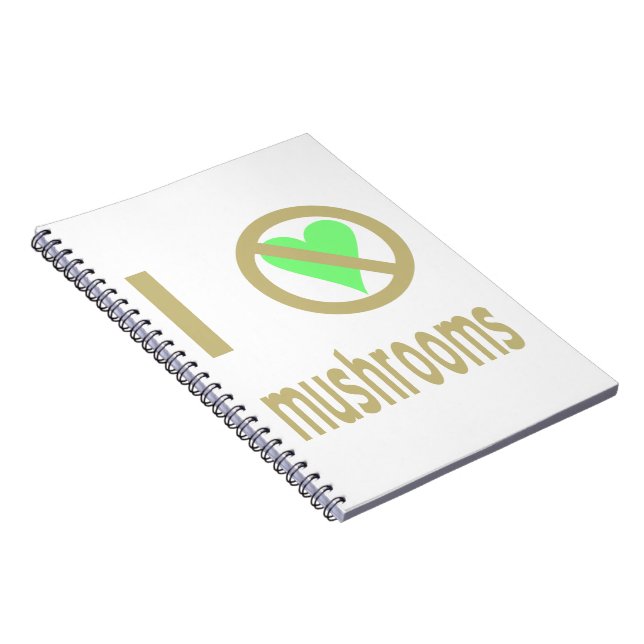 Cuaderno Odio los hongos (Lado Derecho)