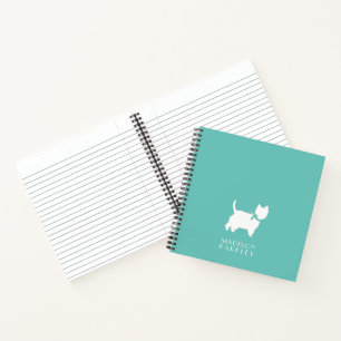 Cuaderno Oeste de Tierras Altas Terrier Perro Cachorro West