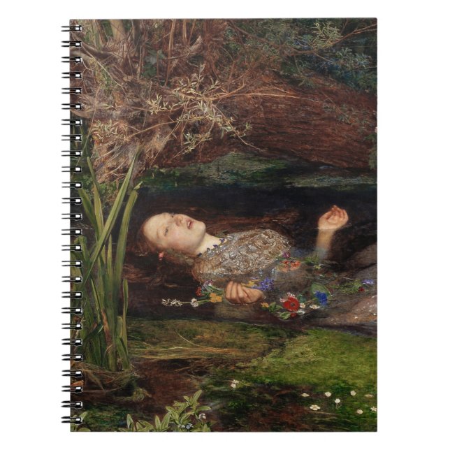 Cuaderno Ofelia de John Everett Millais (Frente)