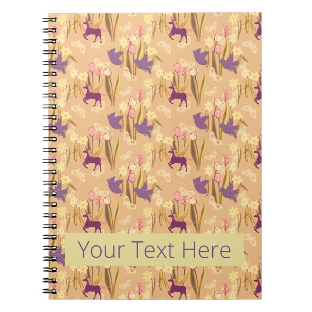 Cuaderno Ofertas y Unicornios en Spring Meadow (Frente)