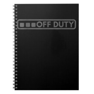 Cuaderno Off Duty Perfect For Police Army Law Enforcement