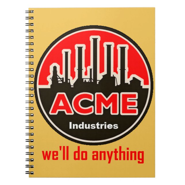 cuaderno oficial de industrias acme (Frente)