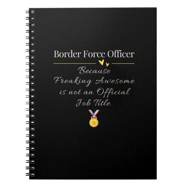 Cuaderno Oficial de la Fuerza Fronteriza (Frente)