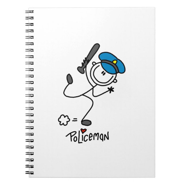 Cuaderno Oficial de policía básico de palitos (Frente)