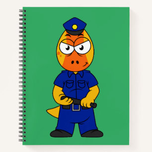 Cuaderno Oficial de Policía de Pachycephalosaurus.