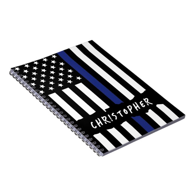 Cuaderno Oficial de policía personalizado policía de la Lín (Lado Derecho)