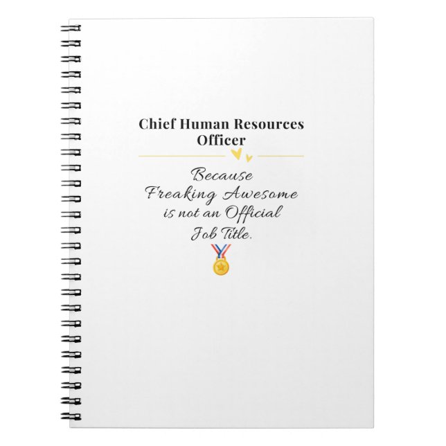 Cuaderno Oficial Jefe de Recursos Humanos (Frente)