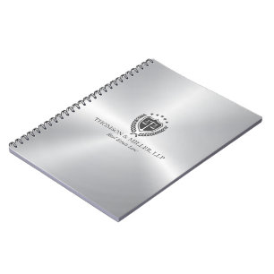 Cuaderno Oficina de abogados profesional moderna metálica p