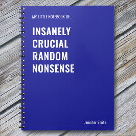 Cuaderno Oficina de citas graciosas insensatamente cruciale