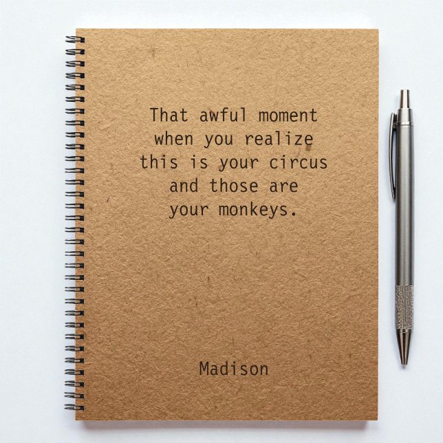 Cuaderno Oficina de notas personalizadas de Funny Boss Mana (Subido por el creador)