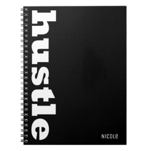 Cuaderno Oficina de trabajo inspiradora personalizada HUSTL