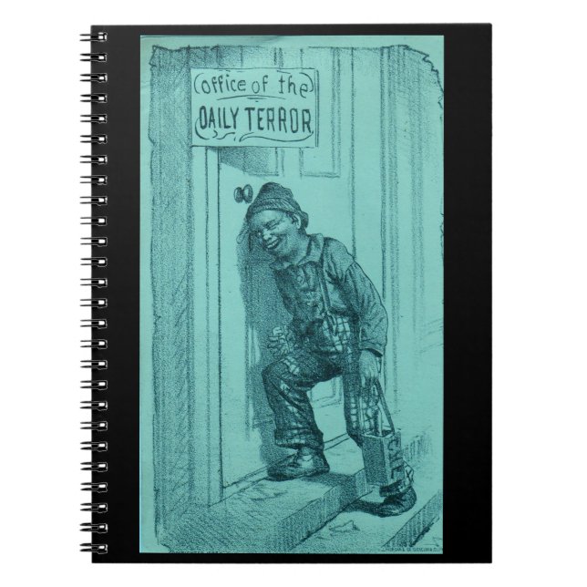 Cuaderno oficina del Daily Terror de alrededor de 1900 (Frente)