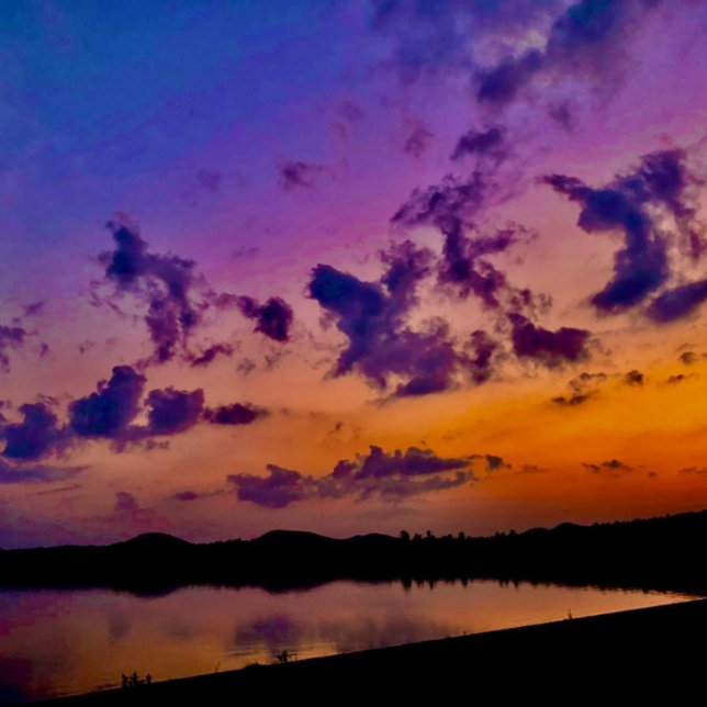 Cuaderno oficina, escuela, universidad, hogar, diario, pues (Sunset on the lake)