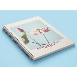 Cuaderno Ogawa Kazumasa Lotus Flores Bella Artes rosa Vinta