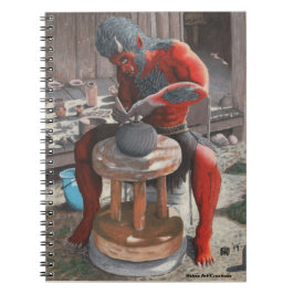 Cuaderno Ogro con bloc de notas de espiral de fantasía con 