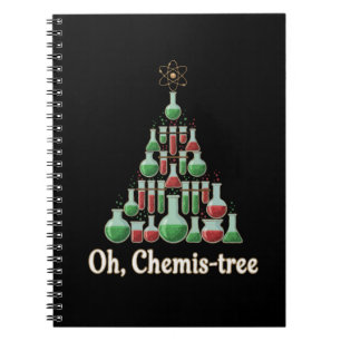 Cuaderno Oh Árbol Químico Ciencia Divertida Química Navidad