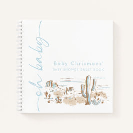 Cuaderno Oh Baby Boy Baby Shower Guestbook