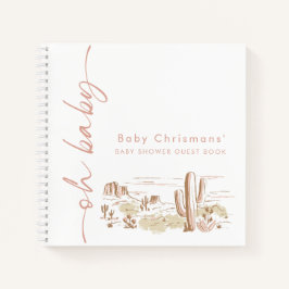 Cuaderno Oh Baby Cowgirl Shower Guest Book