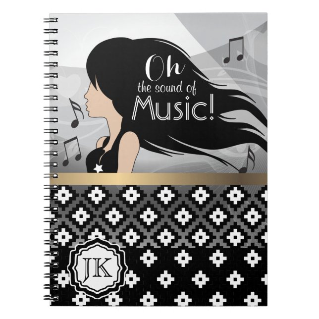 Cuaderno Oh, El Sonido Del Chica De Música (Frente)