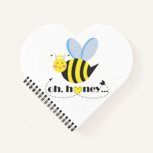 Cuaderno Oh Honey Valentines reina Bee personaje con tiara