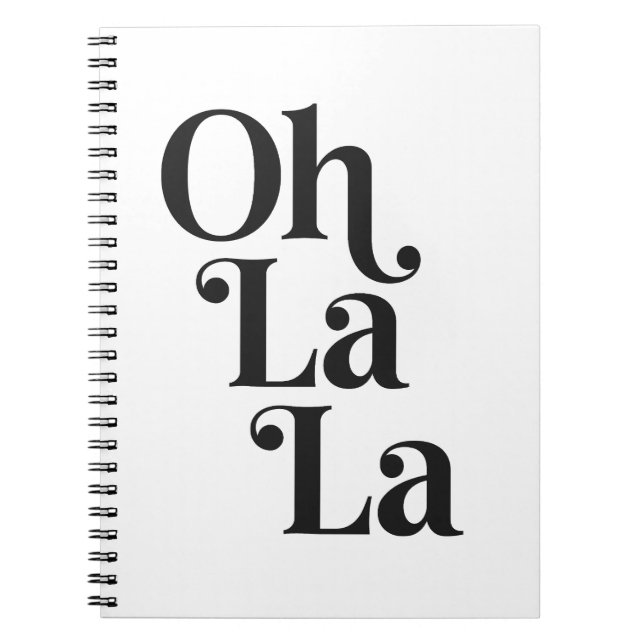 Cuaderno Oh la la (Frente)