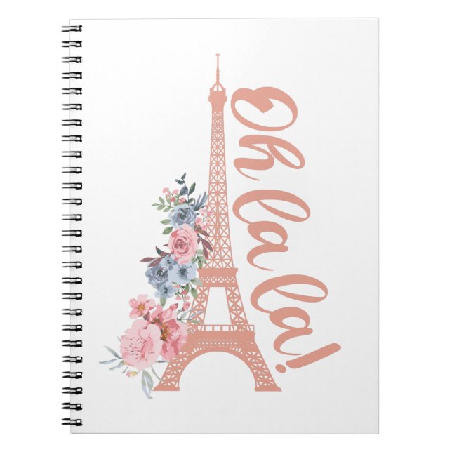 Cuaderno Oh La La - Torre Eiffel París Francia (Frente)