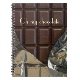 Cuaderno oh mi portátil de chocolate