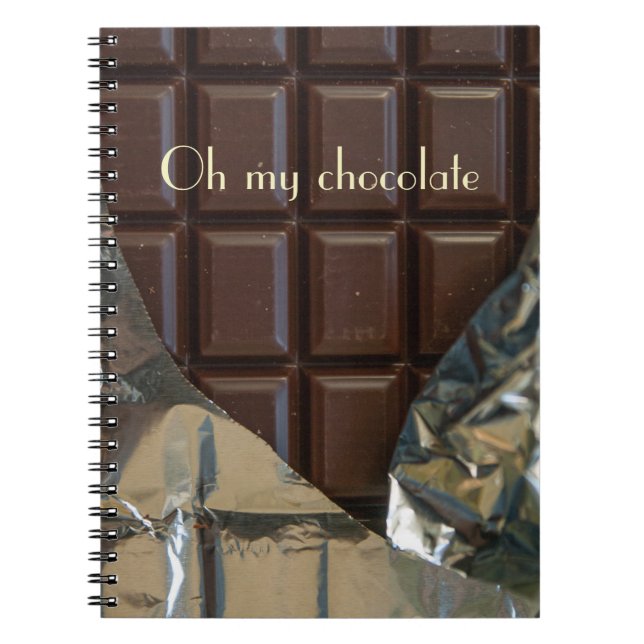 Cuaderno oh mi portátil de chocolate (Frente)