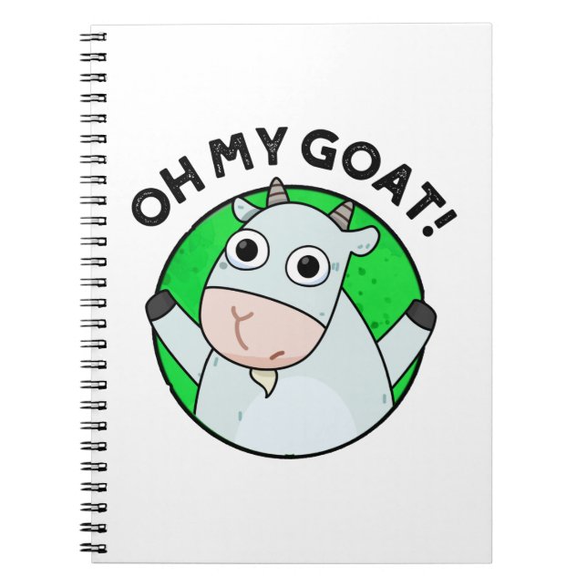 Cuaderno Oh My Goat Chiste Divertido De Animales  (Frente)