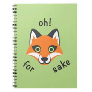 Cuaderno ¡Oh! Para el personalizado de Emoji de frases Fox 
