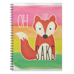 Cuaderno Oh para las rayas de la acuarela del motivo del