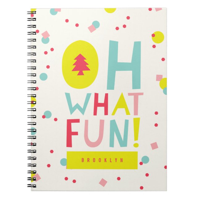 Cuaderno Oh Qué Divertido Árbol De Navidad Colorosos Puntos (Frente)