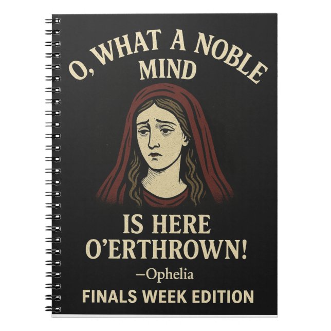 Cuaderno Oh qué noble mente... (Frente)