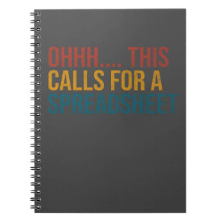 Cuaderno Ohhh... Esto Exige Una Hoja De Cálculo