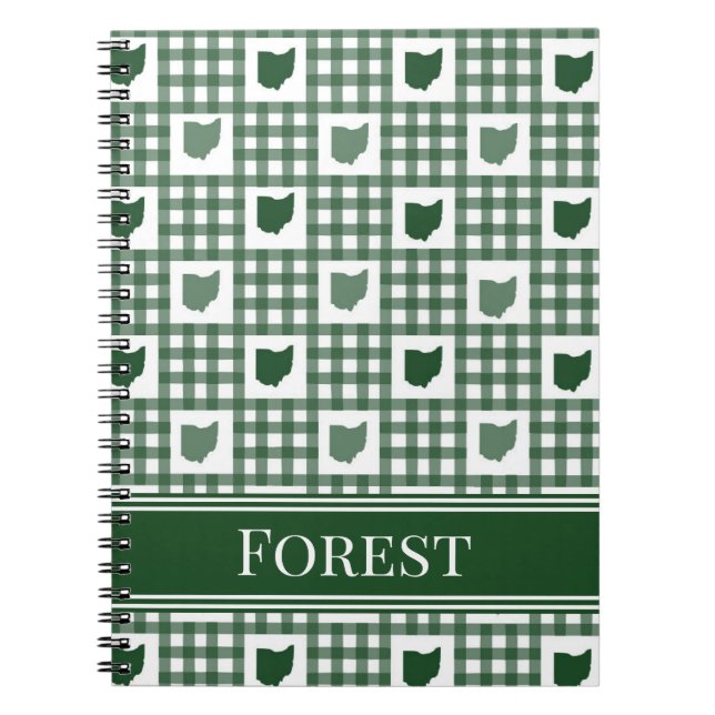 Cuaderno Ohio Gingham Verde (Frente)