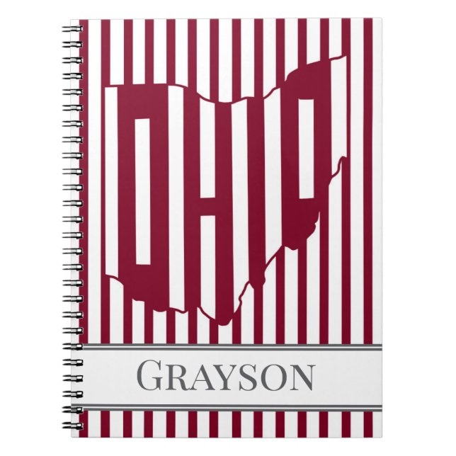 Cuaderno Ohio Red Stripe (Frente)