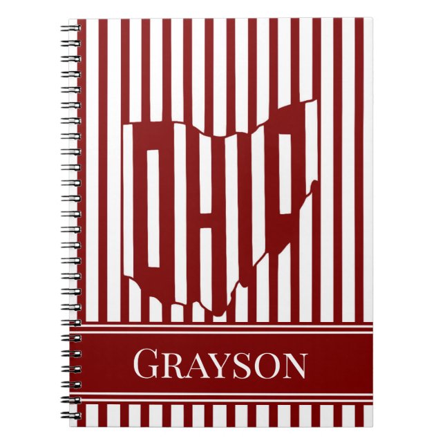 Cuaderno Ohio Red Stripe (Frente)