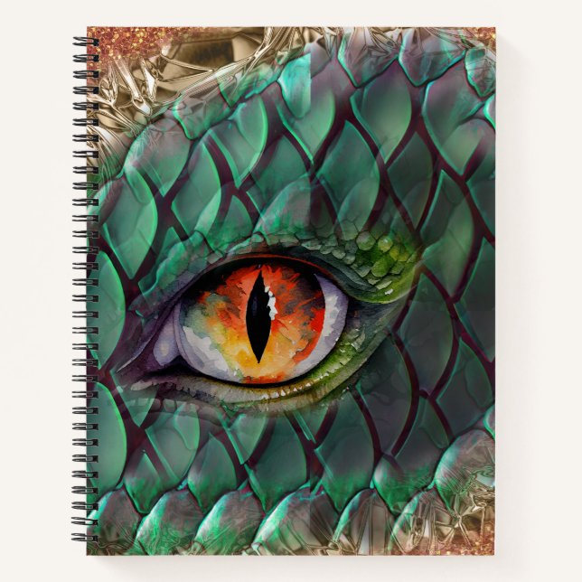 Cuaderno Ojo de Dragón Fantasía Mítica (Anverso)