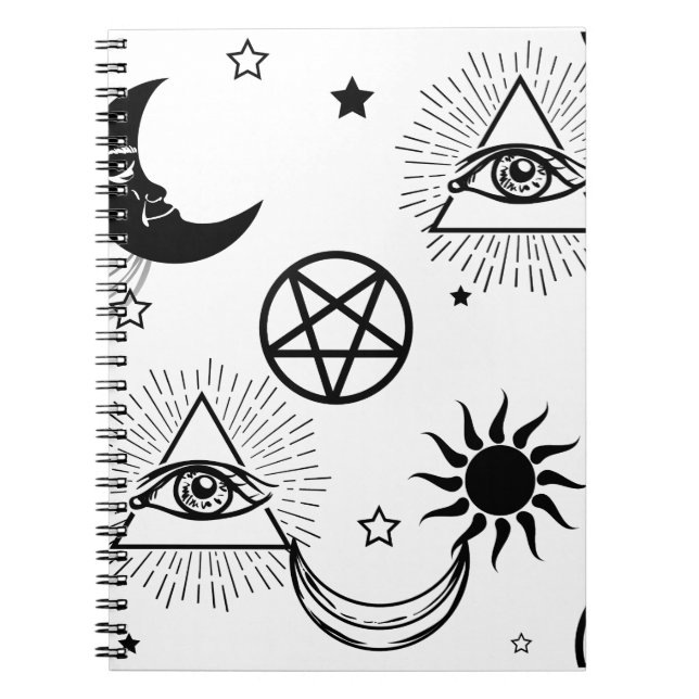 Cuaderno ojo de halloween illuminati (Frente)