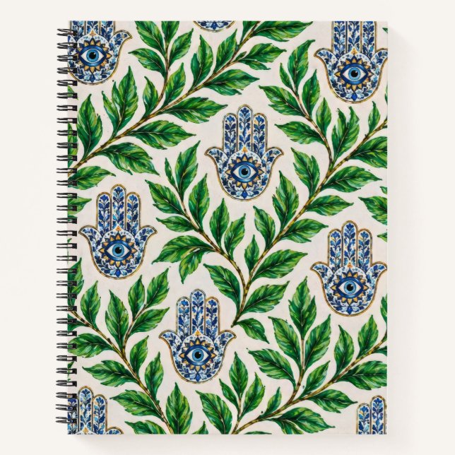 Cuaderno Ojo de Hamsa Botánico (Anverso)