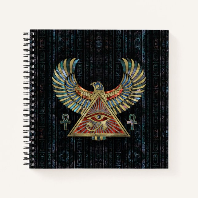 Cuaderno Ojo de Horus - Gemstone de Wadjet y oro (Anverso)